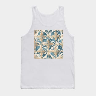 Portuguese Pattern Tile Tank Top